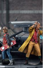 Estatua Regreso al Futuro 2 Set Completo DeLorean Deluxe Iron Studios