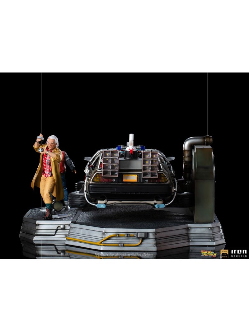 Back to the Future Part II DeLorean (Full Deluxe Version including Marty  McFly and Doc Brown) 1:10 Scale Statues – Back to the Future™