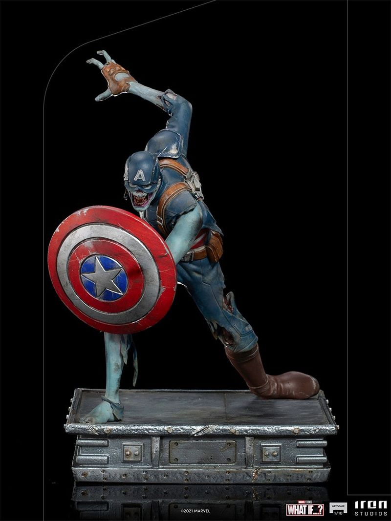 Captain America statuette résine Marvel Steve Rogers figurine