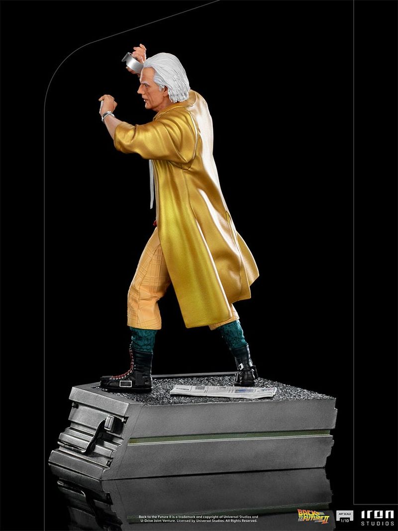 RETOUR VERS LE FUTUR - Doc Brown - Statuette 30cm : :  Figurine Hot Toys Retour vers le futur