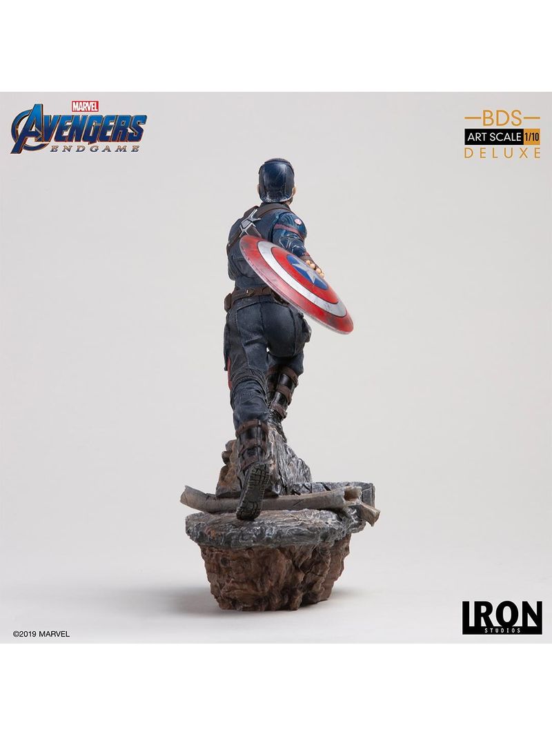 Figurine Captain America, Deluxe BDS Art Scale - Marvel, Avengers : Endgame  - Iron Studios