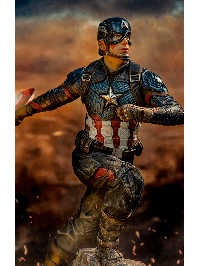 Figurine Captain America, Deluxe BDS Art Scale - Marvel, Avengers : Endgame  - Iron Studios