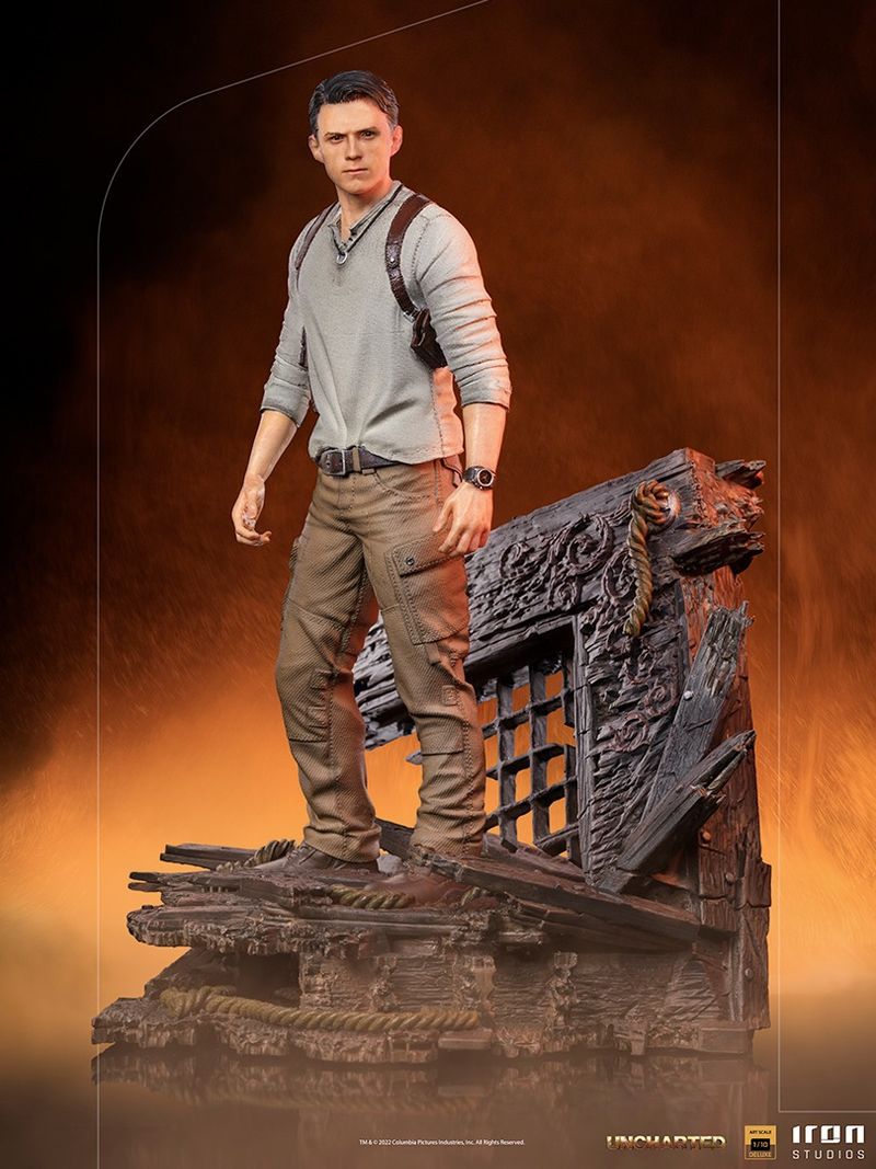 1/10 Tenth Scale Statue: Nathan Drake Uncharted Movie Deluxe Art 1/10 Scale  Statue by Iron Studios