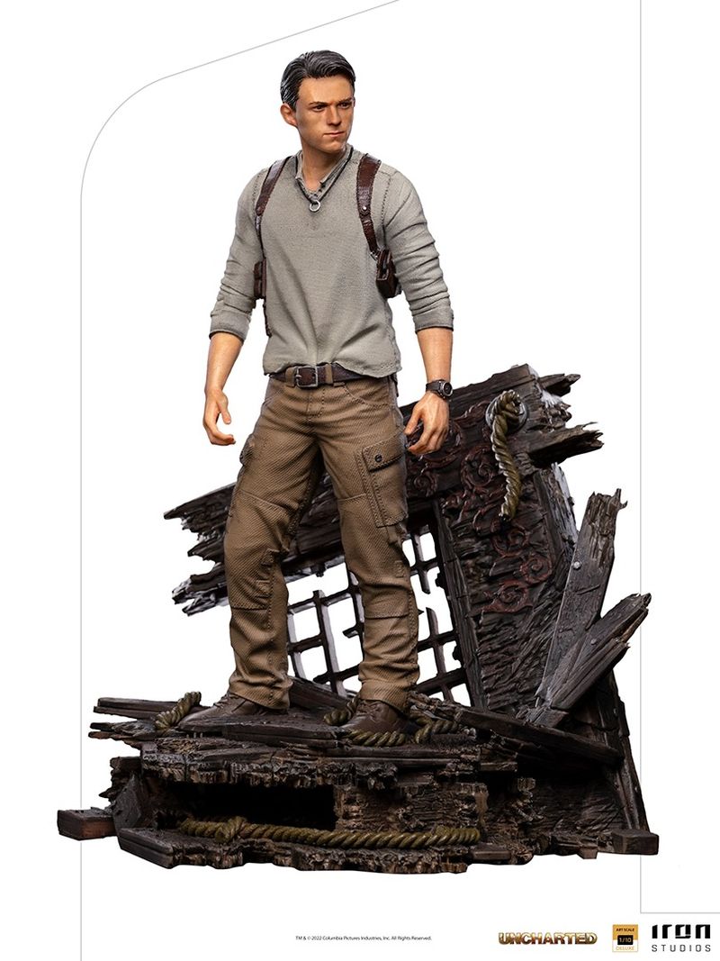 1/10 Tenth Scale Statue: Nathan Drake Uncharted Movie Deluxe Art 1/10 Scale  Statue by Iron Studios