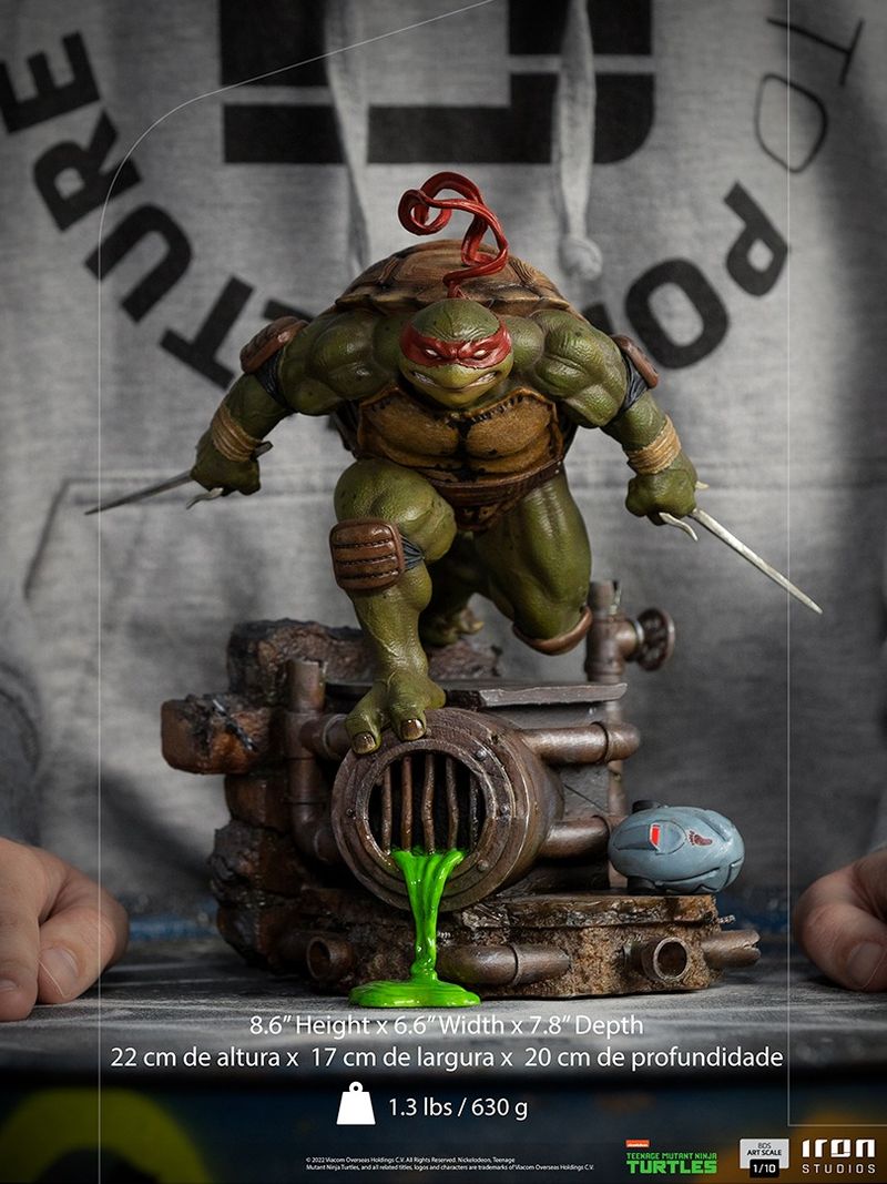 Les Tortues ninja figurine Mini Co. PVC Raphael Iron Studios TMNT