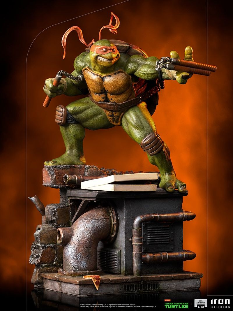 Action Figures Tmnt Minico Iron Studios Leonardo Michelangelo