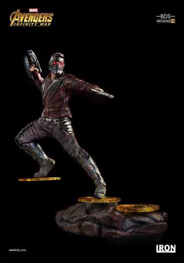 Iron Studios Marvel STAR-LORD Guardians of the Galaxy 1 Scale 1/10 Statue  RARE