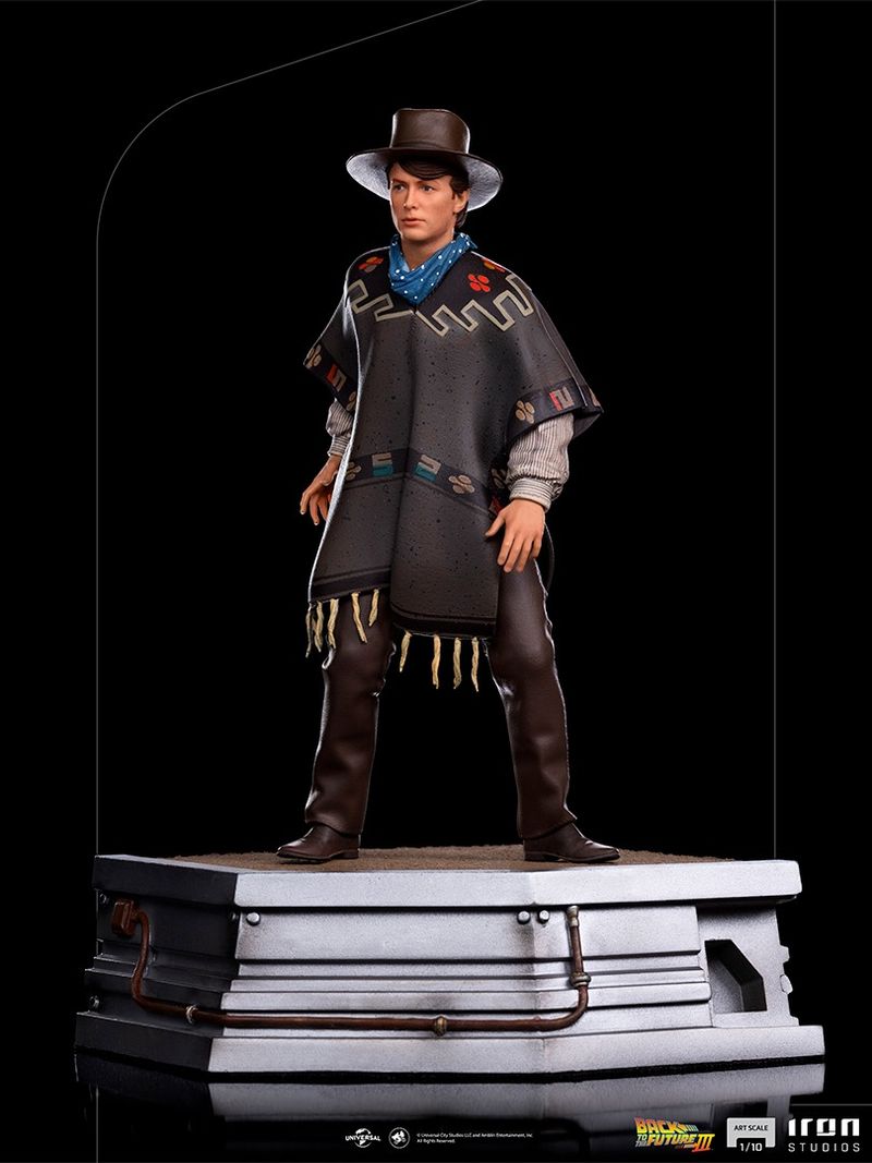 RETOUR VERS LE FUTUR III - Marty McFly - Statuete articulée 28cm :  : Figurine Hot Toys Retour vers le futur