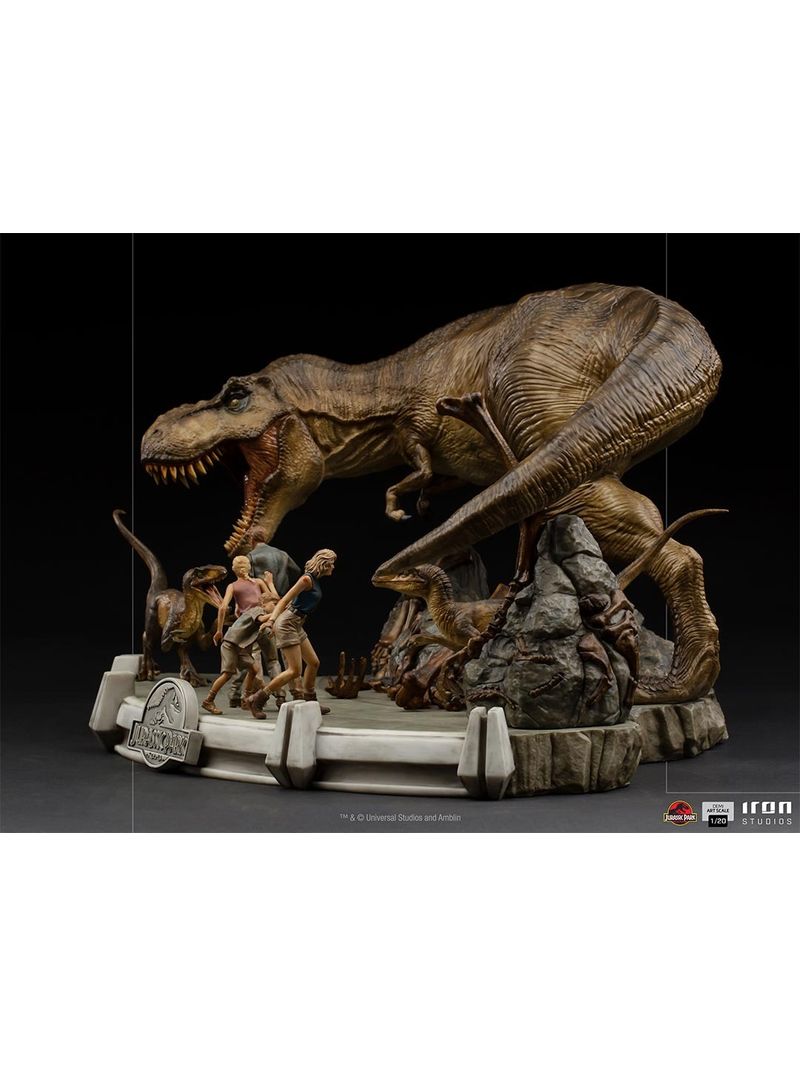 Iron Studios - Jurassic Park Demi Art Scale The Final Scene - 1/20