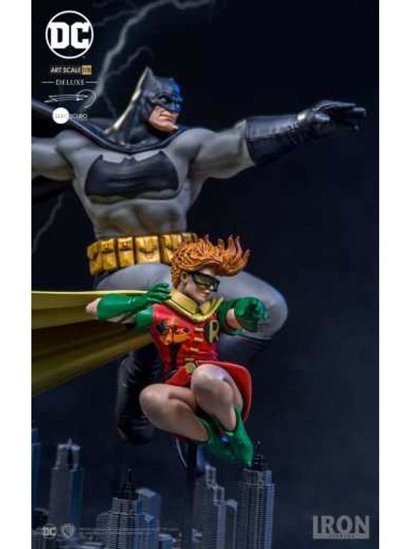 Statue Batman & Robin Deluxe By Frank Miller - The Dark Knight Returns - Art  Scale 1/10 - Iron Studios
