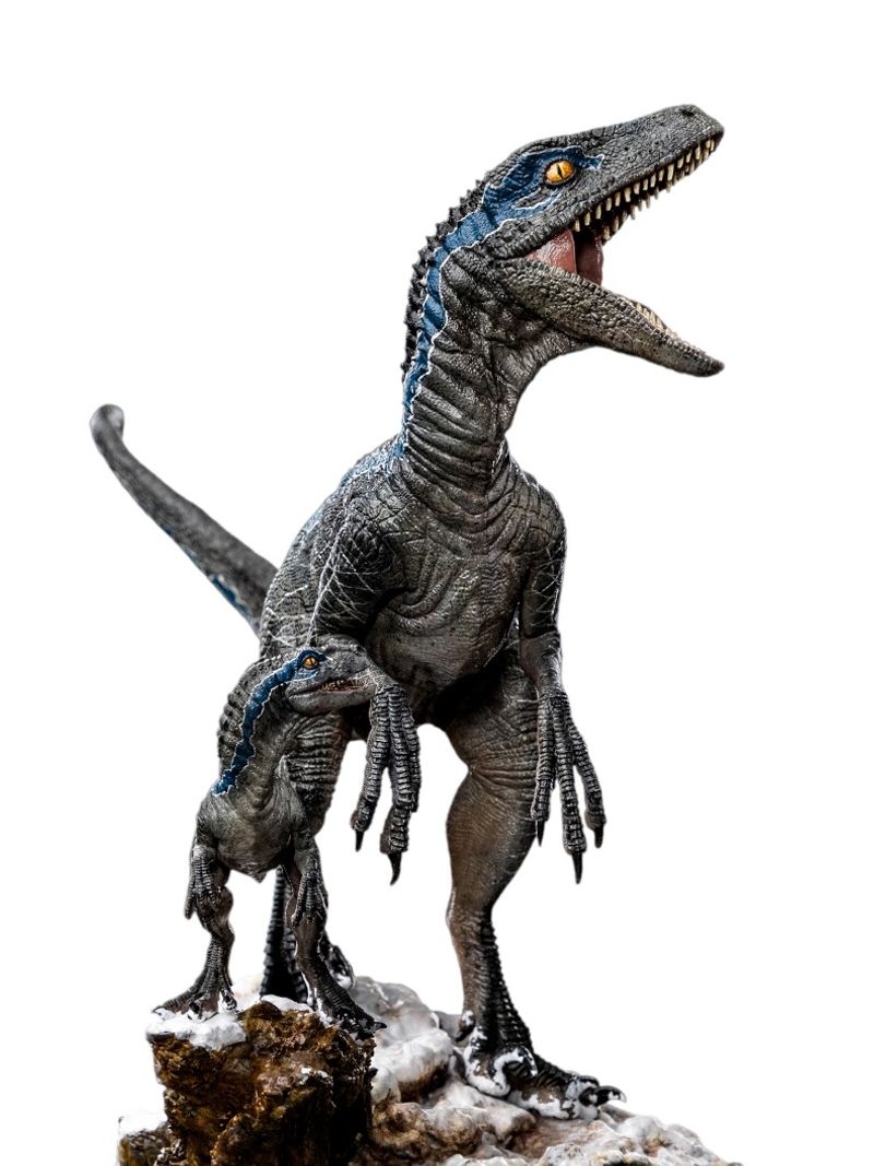 Figurine Iron Studios Velociraptor B Blue - Jurassic World