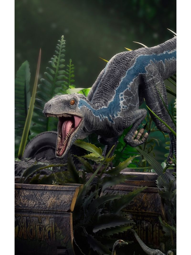 Figurine Iron Studios Velociraptor B Blue - Jurassic World