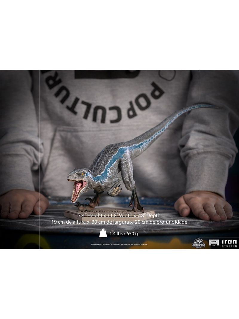 Figurine Iron Studios Velociraptor B Blue - Jurassic World