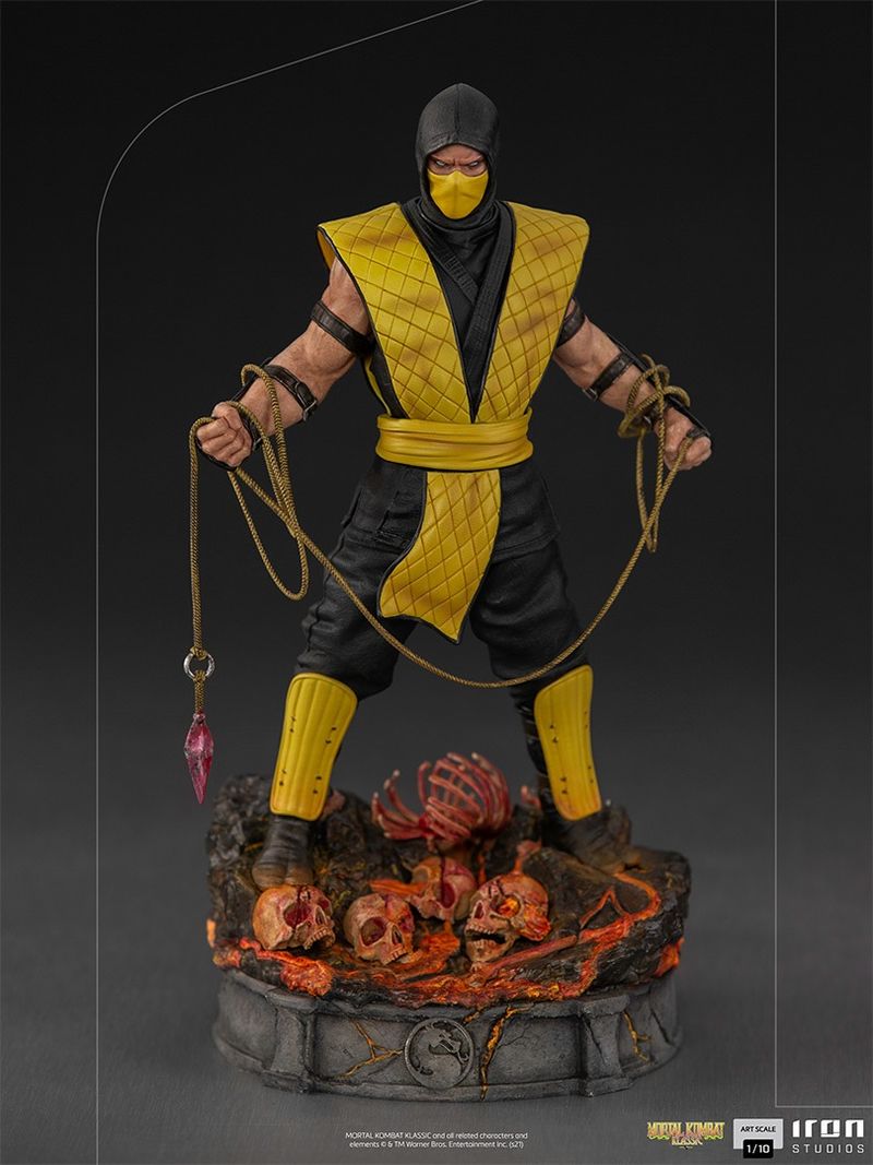 Scorpion statue mortal kombat new arrivals