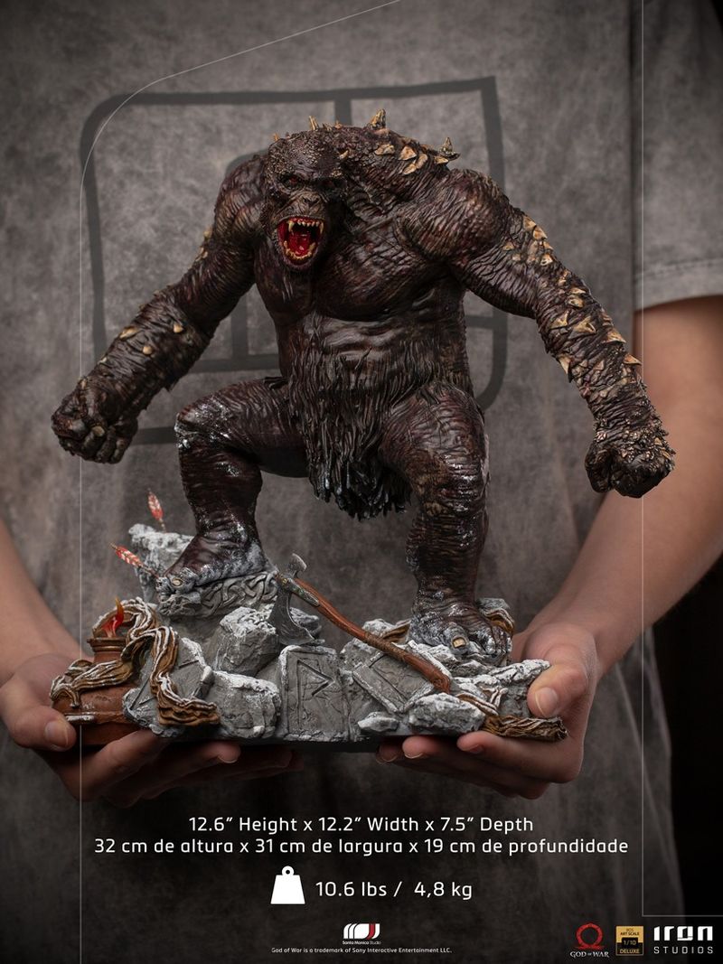 IRON STUDIOS GOD OF WAR OGRE BDS ART SCALE DELUXE 1/10 STATUA FIGURE