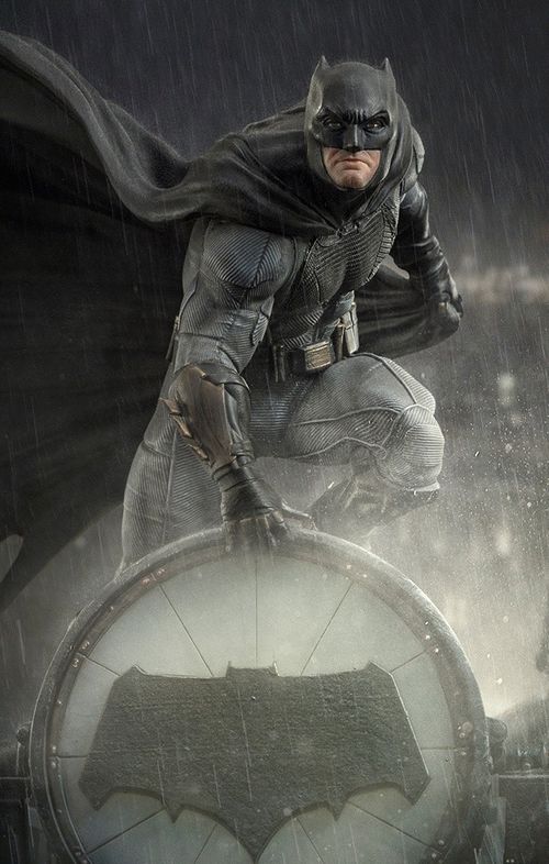 Statue Batman on Batsignal Deluxe - Zack Snyder`s Juistice League - DC Comics - Art Scale 1/10 - Iron Studios