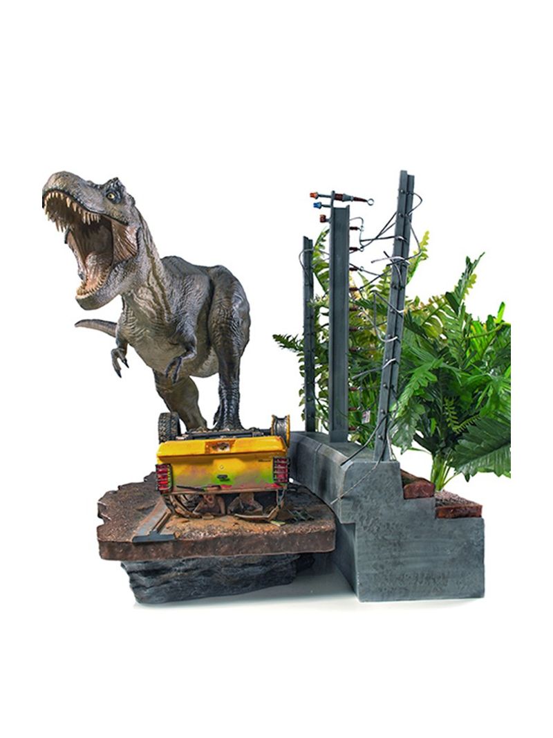 T-Rex and Donald Gennaro 1:10 Statue by Iron Studios