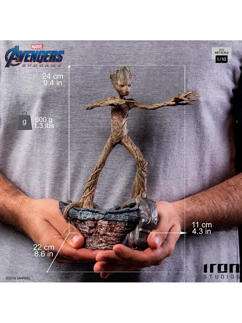 Figurine Groot, Avengers : Endgame, échelle BDS Art 1:10 (24 cm) – Iron  Studios Merchandise