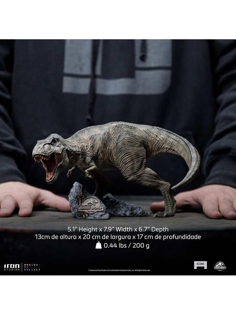 T-Rex Jurassic World Icons Statue by Iron Studios