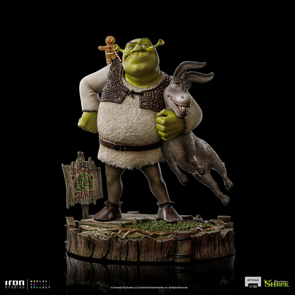 Iron studios Statuetta Shrek 1/10 Deluxe Art Scale Shrek, Donke