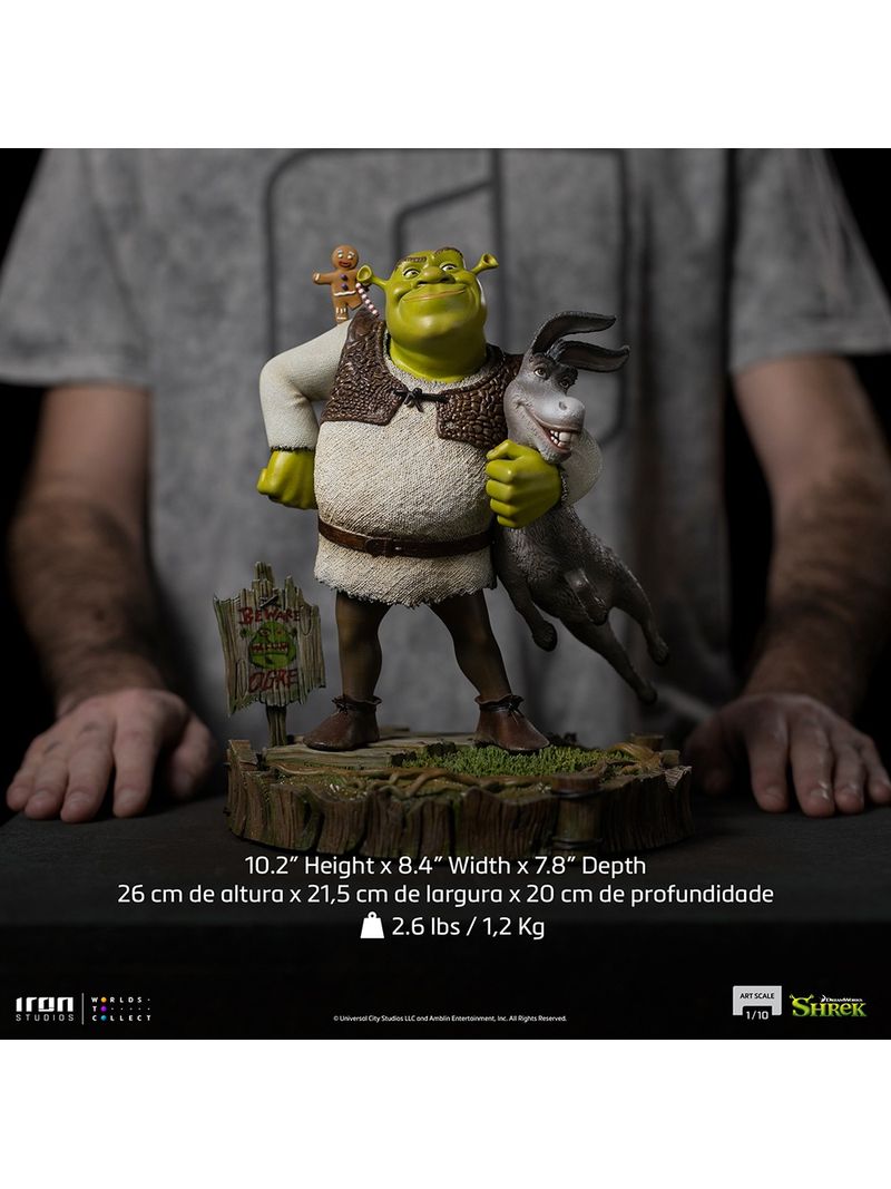 Iron studios Statuetta Shrek 1/10 Deluxe Art Scale Shrek, Donke