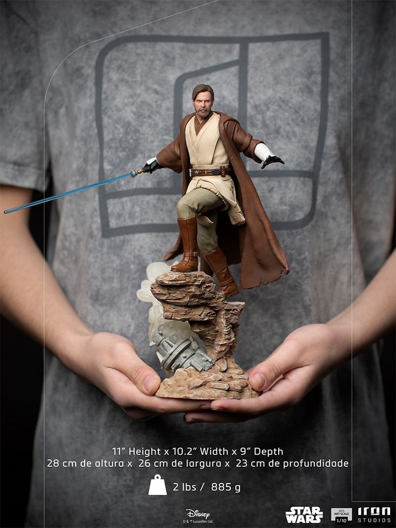 IRON STUDIOS - Obi-Wan Unleashed BDS Art Scale 1/10 - Star Wars Figurine