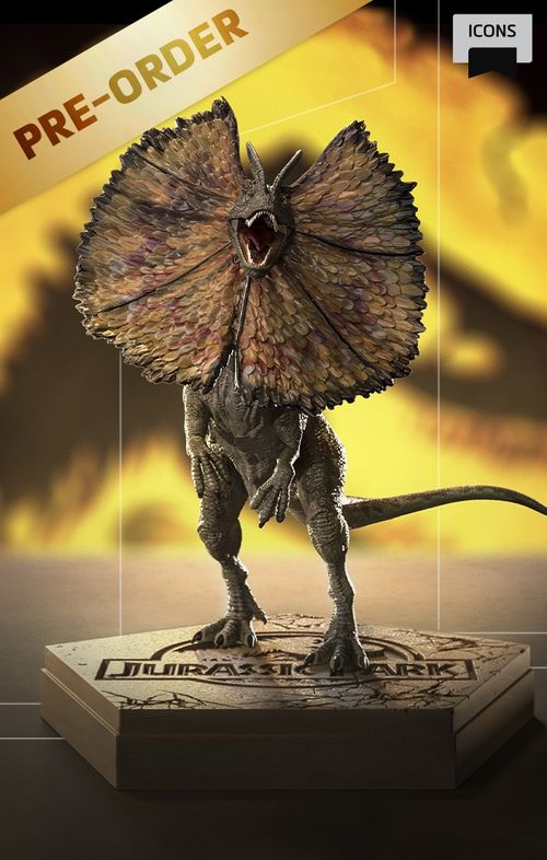 Pre-Order - Statue Dilophosaurus - Jurassic Park - Icons - Iron Studios