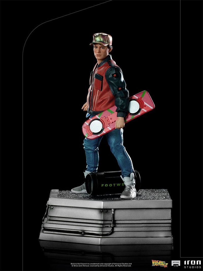 RETOUR VERS LE FUTUR III - Marty McFly - Statuete articulée 28cm :  : Figurine Hot Toys Retour vers le futur