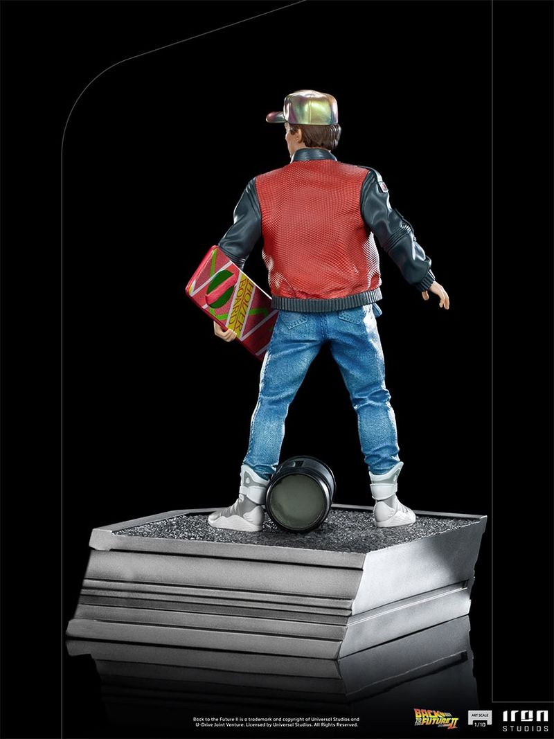 Estatua Regreso al Futuro 2 Set Completo DeLorean Deluxe Iron Studios