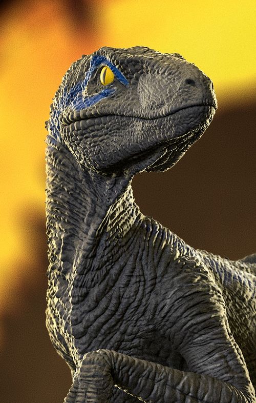 Velociraptor-blue-a-b - Iron Studios Official