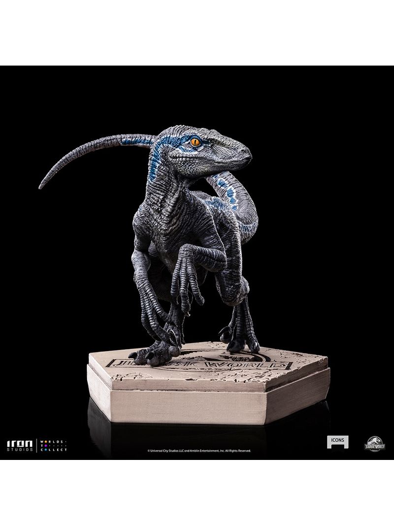 Figurine Iron Studios Velociraptor B Blue - Jurassic World