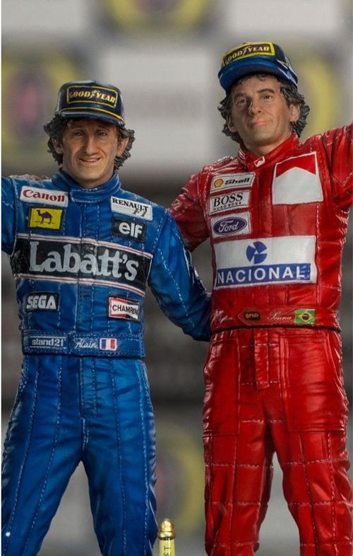 Statue Ayrton Senna and Alain Prost Deluxe - The Last Podium - Art Scale 1/10 - Iron Studios