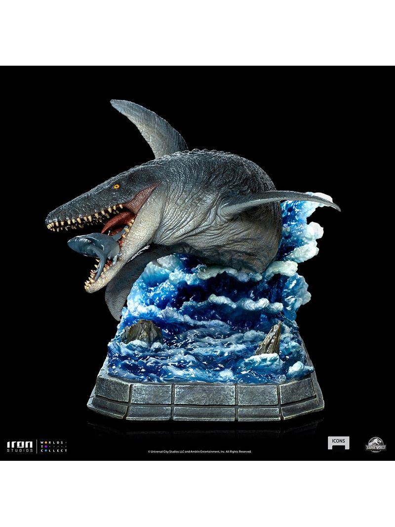 Jurassic World Icons Mosasaurus Statue