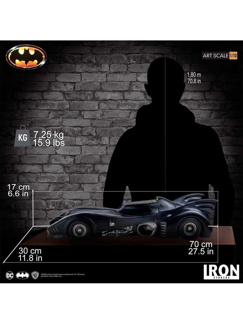 Batmobile 1989 iron studios sale