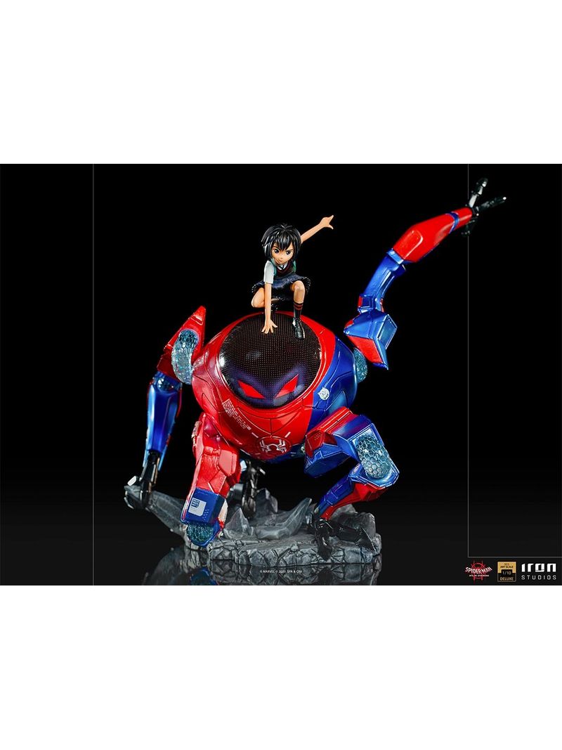 Figurine Spiderman Sp / Dr et Peni Parker 24 cm Tire Projectile - DC -  Super Heros Serie Spider-man - Jouet Garcon - Nouveaute