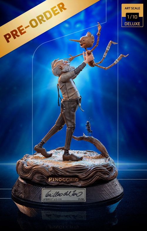 Pre-Order - Statue Gepeto & Pinocchio Signed (Deluxe)  - Pinocchio - Art Scale 1/10 - Iron Studios