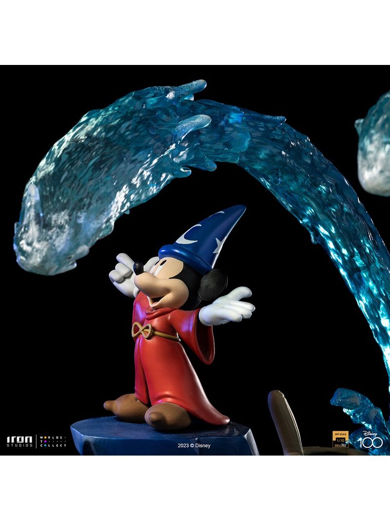 Disney 100 Fantasia Sorcerer's Apprentice Mickey Deluxe Art Scale Limited  Edition 1:10 Statue