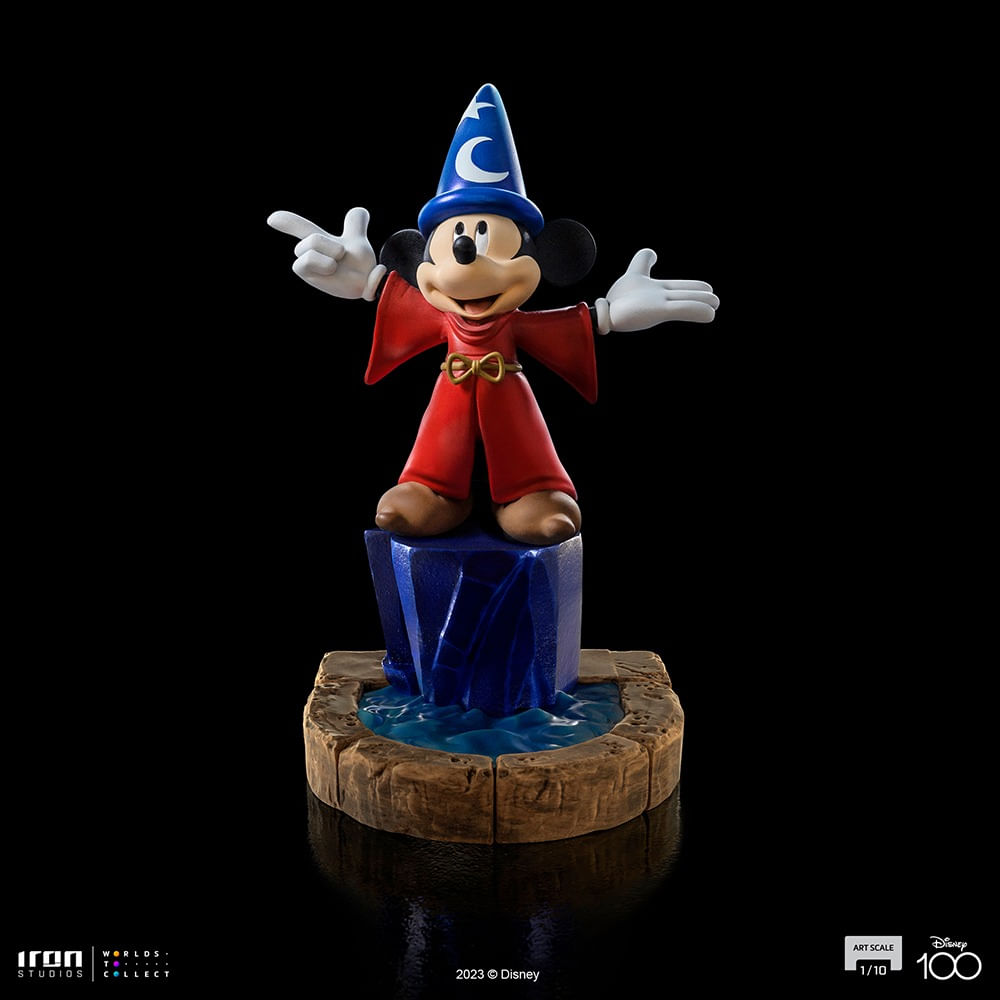 Disney 100 Fantasia Sorcerer's Apprentice Mickey Deluxe Art Scale Limited  Edition 1:10 Statue