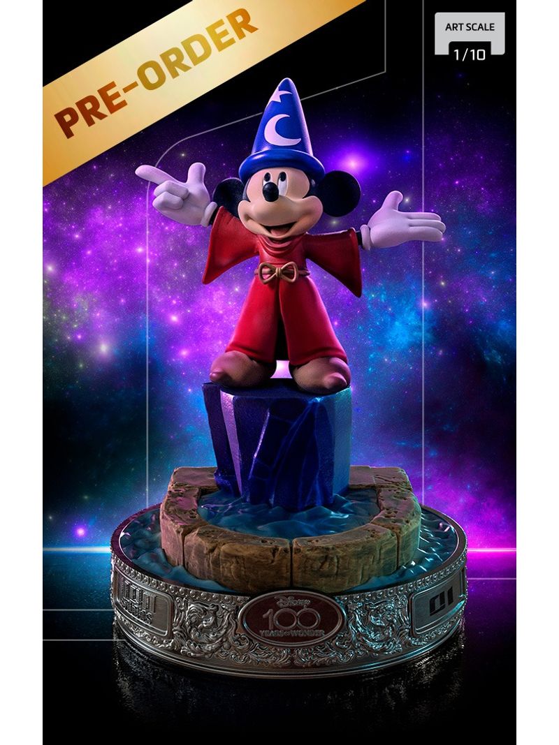 Disney 100 Fantasia Sorcerer's Apprentice Mickey Deluxe Art Scale Limited  Edition 1:10 Statue