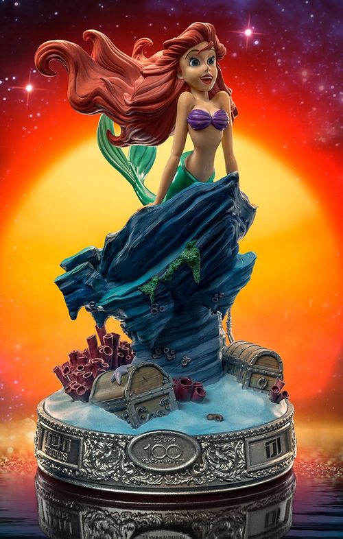 Statue Little Mermaid 100 Years Ver - Disney 100Th - Little Mermaid - Art Scale 1/10 - Iron Studios