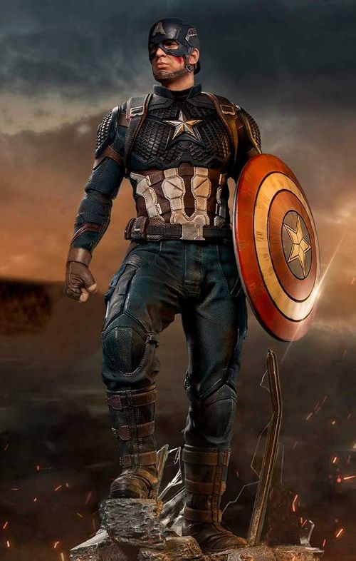 Statue Captain America Regular- Avengers: End Game  - Legacy Replica 1/4 - Iron Studios