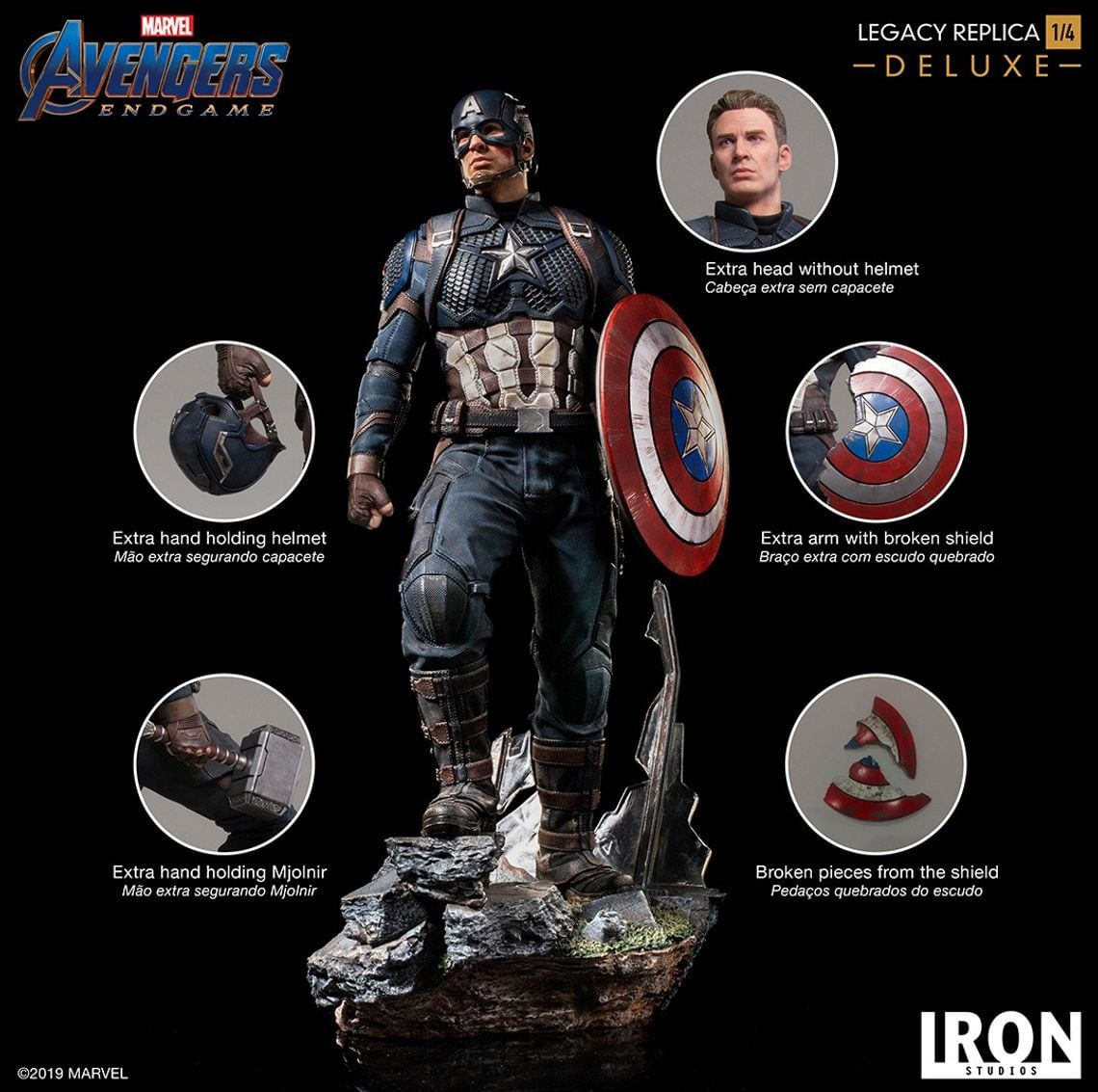 Avengers: Endgame Captain America 1/2 Scale Limited Edition Statue
