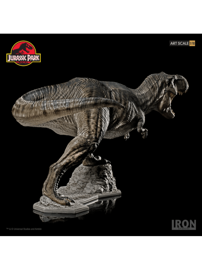 T-Rex and Donald Gennaro 1:10 Statue by Iron Studios