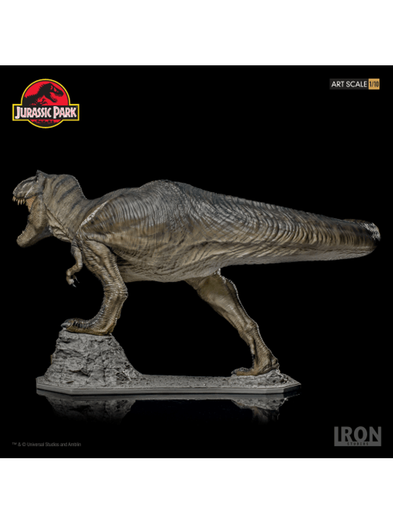 T-Rex and Donald Gennaro 1:10 Statue by Iron Studios