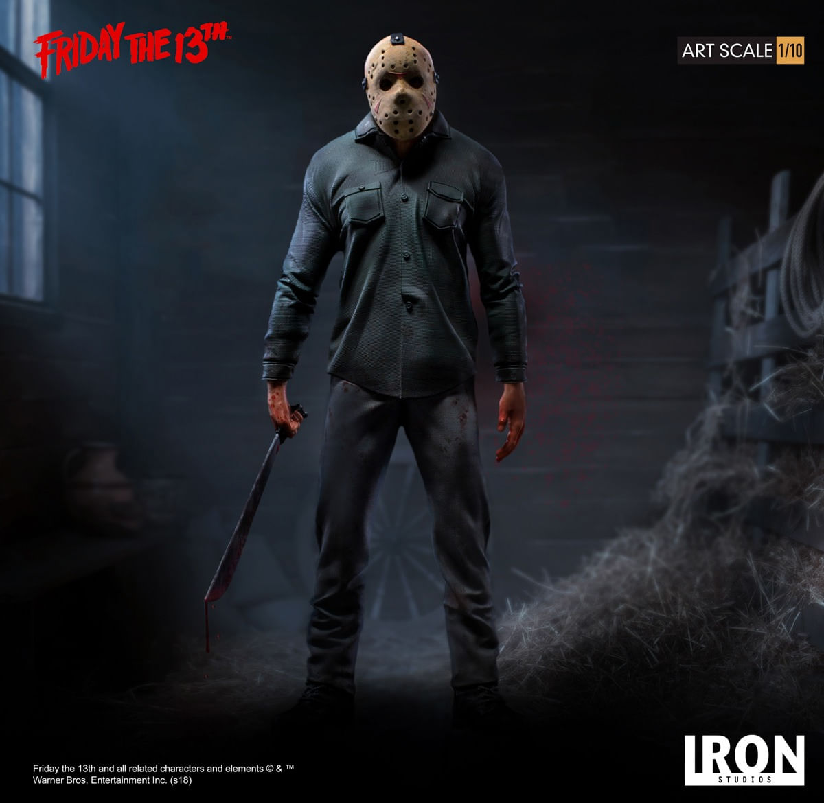 IRON STUDIOS 1/10 Friday the 13th Jason Deluxe Edition Action Figure IN  STOCK
