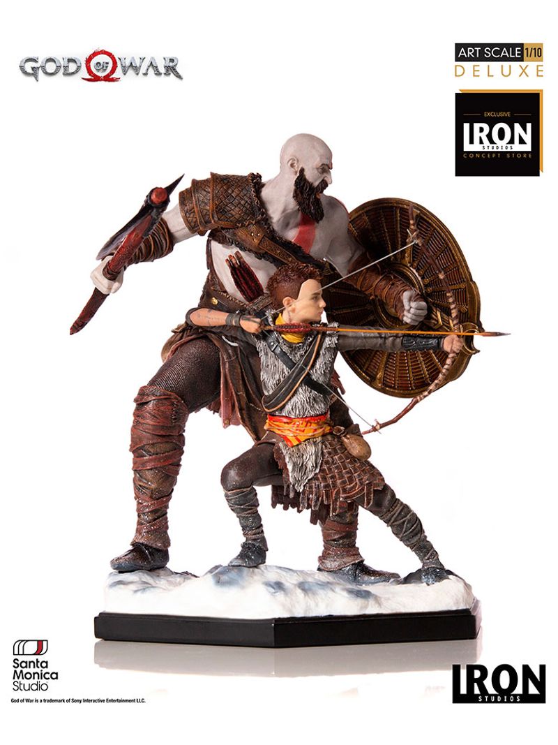 IRON STUDIOS GOD OF WAR KRATOS AND ATREUS BDS ART SCALE 1/10 STATUA