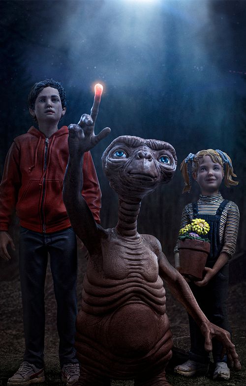 Statue E.T. Elliot and Gertie Deluxe - E.T. The Extra-Terrestrial - Art Scale 1/10 - Iron Studios
