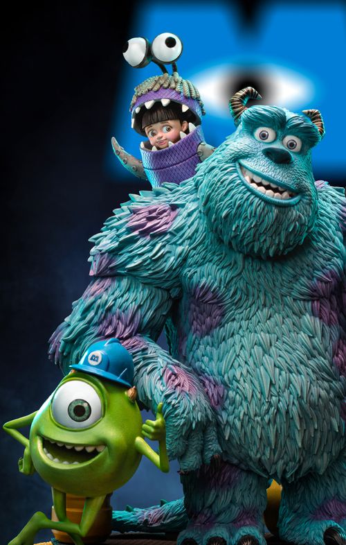 Statue Monsters Inc. Diorama - Disney 100TH - Monsters Inc - Art Scale 1/10 - Iron Studios