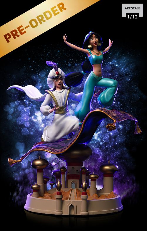 Pre-Order - Statue Aladdin and Jasmine - Disney 100TH - Aladdin - Art Scale 1/10 - Iron Studios