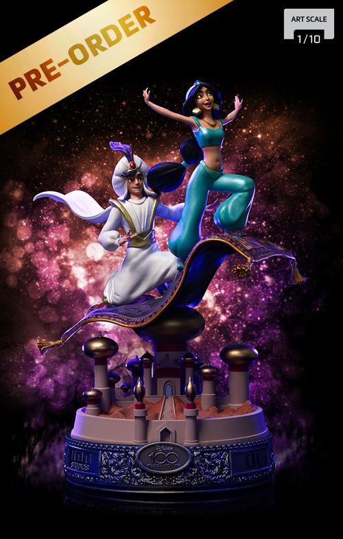 Pre-Order - Statue Aladdin and Jasmine - 100 Years Ver - Disney 100TH - Aladdin - Art Scale 1/10 - Iron Studios